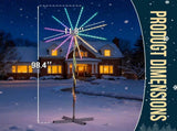 8.3FT Lighted Firework Light with Stand Christmas Decorations, Lighted Holiday Decor with 180 RGB 59653890