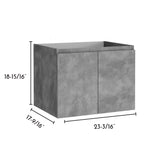 DAX Malibu Single Vanity Cabinet 24 Inches Cement B2702P226982