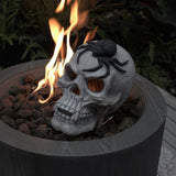 Demon Skull,Suitable for Outdoor Fireplace and Fire Pit, Halloween Decoration W2734P194123