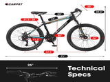 S26102 26 Inch Mountain Bike, Shimano 21 Speeds with Mechanical Disc Brakes, High-Carbon Steel W709P284586