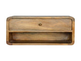 Artisan Furniture Solid Wood Floating Curve Open Slot nightstand B182P280767