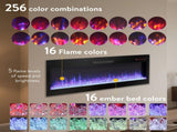 Smart 50" WiFi-Enabled Electric Fireplace Heater, Recessed in-Wall and Wall-Mounted W1769P249200