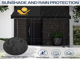 78.7"D x 59.1"W x"H Retractable Awning Black 69182352