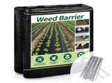 XISHAN 5'X300' Black HDPE 90 Gram Weed Barrier Fabric 74422429