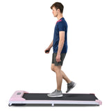 ZNTS 2 in 1 Under Desk Electric Treadmill 2.5HP, Remote Control, Display, Walking Jogging Running Machine MS299246AAH