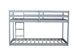 Solid Wooden , Solid Rubber Wooden Twin over Twin Loft Bed with Ladder ,Upper and Bottom Bed W504P191644