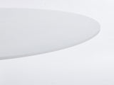 42.1" White Color Top Tulip Table, Mid-century Dining Table for 4-6 People - Round MDF Table Top W234P351011