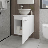 FM FURNITURE Pirtleville Bathroom Vanity with Integrated Sink, White B128P293879