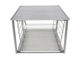 Large Stackable Slide-Out Drawer Organizer, Satin Nickel, 15 x 10 x 9.3 in 74533296