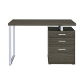 3-drawer Office Desk in Weathered Grey Finish B016P163568