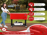 80Qt Red Box Black Square Foot Tube With Drain Pipe Freezer Incubator 21967659