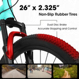 A26207 26 Inch Steel Frame Shock Fork Plus Shock Absorber 21-speed Unisex Mountain Bike W709P285163