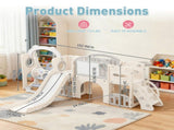 12 in 1 Toddler Outdoor Playset with Swing, Indoor Swing and Slide Set Playground for Toddlers 1-3, W5072P469212