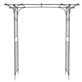 ZNTS Flat Roof Wrought Iron Arches Plant Climbing Frame 31343687