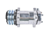 A/C Compressor with Clutch w/2-Groove Pulley Replacement for Sanden 508 Style V-Belt HC5003C 77190859