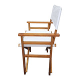 ZNTS Folding Chair Wooden Director Chair Canvas Folding Chair Folding Chair 2pcs/set populus + Canvas 58902326