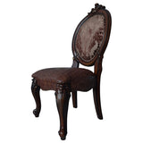 Brown and Cherry Oval Back Side Chairs B062P185714