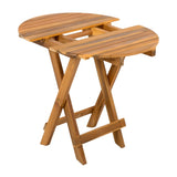 NO INSTALLATION REQUIRED, FOLDABLE AND ADJUSTABLE OUTDOOR ACACIA WOOD SIDE TABLE N770P261552T