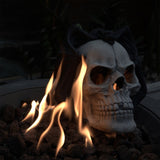 Fire Pit Demon Skull Gas Log for Ventless & Vent Free, Propane, Gel, Ethanol, Electric, Outdoor W2734P194125