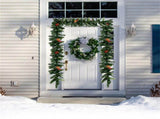 9 Feet Christmas Garland Red Berrieswith LED Lights 13628884