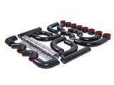 2.5 Inch 12pcs Universal Aluminum Tube Set Black 06549942