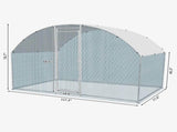 6.5 x 10 ft Large Metal Chicken Coop, Walk-in Poultry Cage Chicken Hen Run House with Waterproof 66260065