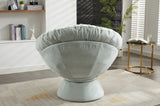Oversized Swivel Accent Chair, 360 Swivel Barrel Chair, Papasan Chair for Living Room Bedroom W1752P200977