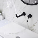 Single Lever Handle Wall Mounted Bathroom Faucet 83554621