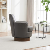 PU leather Swivel Barrel Chair, Swivel Accent Chairs Armchair for Living Room, Reading Chairs for W1361P147131