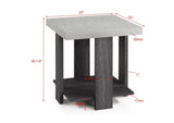 Gray 3-Piece Cocktail Set Table Top Coffee Table and Two Matching End Tables Living Room B011P244318