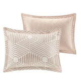 Cotton Jacquard Comforter Set Blush King/Cal King B035128790
