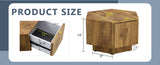Simple and Practical! MDF material hexagonal coffee table with drawers.Made of high-quality W1151P264015