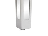 106*38*76cm Modern Mirror Two-Pump Computer Table Silver 76819438