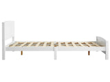 Full Pine Single-Layer Core Vertical Stripe Full-Board Curved Head With The Same Foot Wooden 03770590