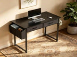 32 Inch Small Desk Computer Desk with 2 Fabric Drawer Storage Bag Iron Hook Gaming Writing Table, 98179207