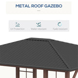 Gazebo with Galvanized Steel Roof 98874966