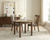 42" Round Dining Table for 4 Person, Retro Kitchen Table, Wooden Dinner Room Table with Solid Wood W1801P181981