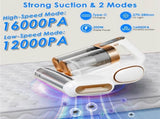 Mattress Vacuum Cleaner, Cordless 200W with 16KPA Suction, Allergen Removal, Dual Dust Cup & Battery 72873685