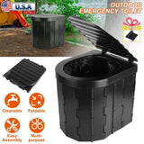 Portable Camping Toilet for Adults -Portable Folding Toilet with Lid,with Lid Carry Bag 1 Roll 24152828