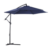 ZNTS 10ft Cantilever Patio Umbrella, Offset Hanging Outdoor Table Umbrella with Tilt Crank, 6 Sturdy 54897285