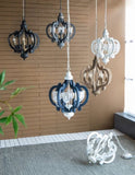 Farmhouse Chandelier, 6-Light Wood Chandelier Pendant Light Fixture with Adjustable Chain for Dining W2078137921