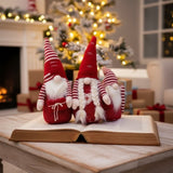 4PCS Set 21.3" Tall Christmas Gnome Family Red Halloween Decorations Harvest Festival Autumn Indoor 99591548