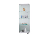 Glass Display Cabinet 4 Shelves with Door, Floor Standing Curio Bookshelf for Living Room Bedroom W1806P197873