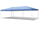 10x20 ft Instant Pop Up Canopy Tent Blue, 6 Mesh Panels 2 Doors 4 Net Sides, 07293396