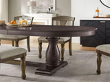 94.06 Inch Extendable Wooden Dining Table for 6 Persons,Long Expandable Curved Dining Table,Mid W2582P321482