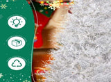 7 FT Artificial Christmas with 400 Lights Stepless Dimming, 3 Color Modes, Hinged Xmas Pine 32515590