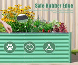 6x3x2ft Galvanized Raised Garden Bed, Outdoor Planter Garden Boxes Large Metal Planter Box for W1859P197925
