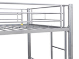 METAL BUNK BED WITH TRUNDLE SILVER W311120501