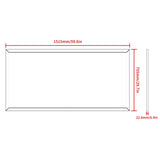 60"x30" Oversized Modern Rectangle Bathroom Mirror with walnut Frame Decorative Large Wall Mirrors W708P297663