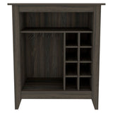 Essential Bar Cabinet, One Open Shelf, Six Built-in Wine Rack, One Drawer -Espresso B20091857
